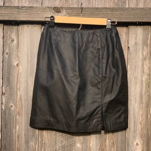 Newport News : Real Leather Skirt